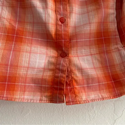 Duluth Trading Co DuluthFlex Sidewinder Long Sleeve Shirt Orange Plus Size 2XL