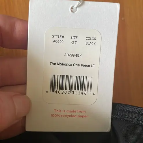 ANDIE Swim The Mykonos One Piece LT Swimsuit Black size XL long torso NWT