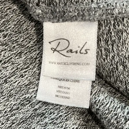 Rails Theo Sweater Melange Gray Stars Sweatshirt Top Medium Star Print Grey