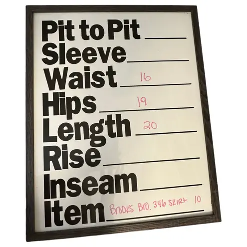 Brooks Brothers 346 Blue White Pinstripe Knee Length Skirt Size 10