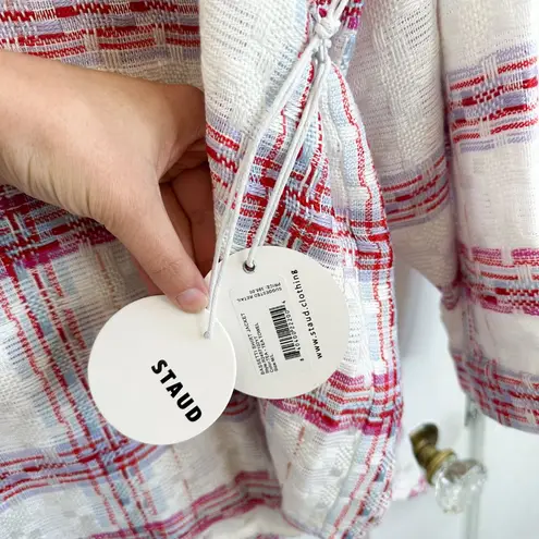 STAUD | NWT Bassetti Oversized Shirt Jacket Tea Towel Top M/L $395