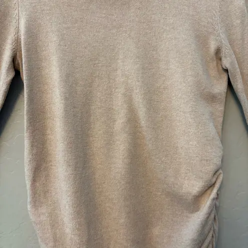 Motherhood Maternity beige long sleeve crew neck knit sweater size small