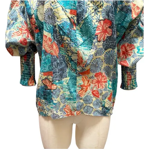 Chufy Jaro Pintuck Top Juro Blue Size Small