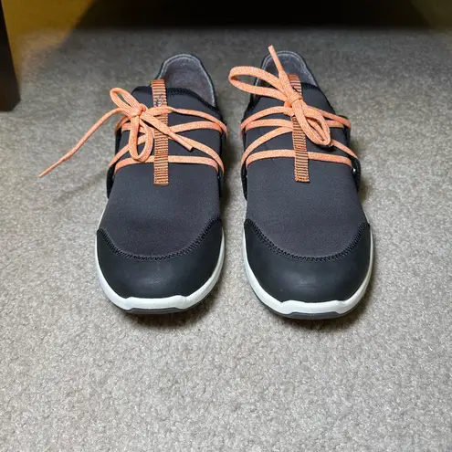 Olukai Miki Li Slip On Sneakers Water Shoes Size 10 Gray Black Orange Women’s