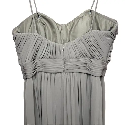 Watters & Watters Style 5514 Shirred Chiffon Floor Length Dress Size 10 Wedding