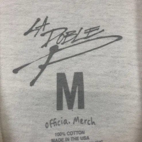 La Doble P World Club Peso Pluma Latin Trap T-Shirt Size Medium