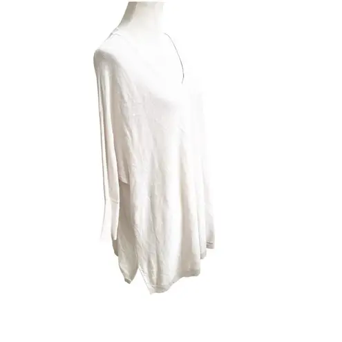 Garnet Hill Women’s 100% Organic Linen Tunic Size Medium V- Neck Light Beige