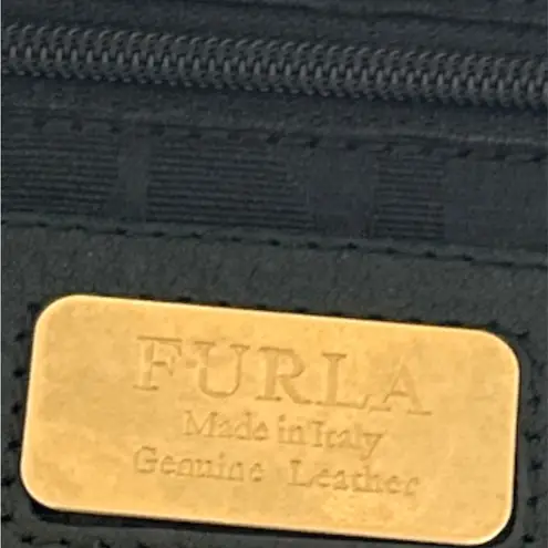 Furla Rouged Black Leather Handbag