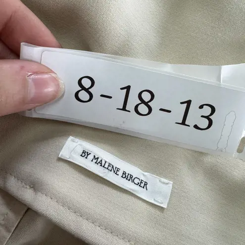 By Malene Birger Skirt Womens 36 Fabienne Tan Straight Classic Minimalist Career