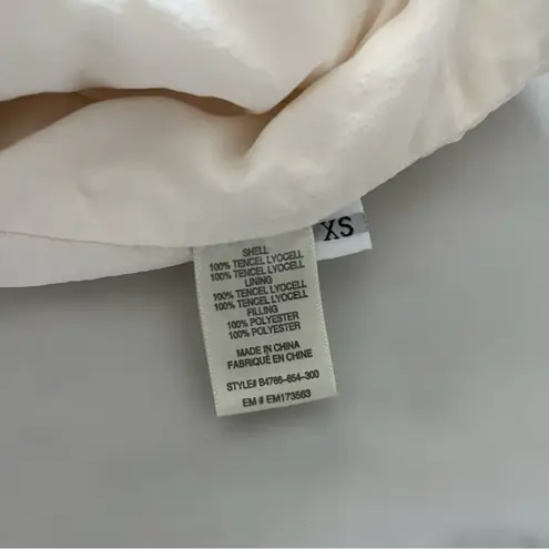 Bella Dahl Anthro Two Pocket Cropped Quilted Jacket Cream Size XS Spring preppy