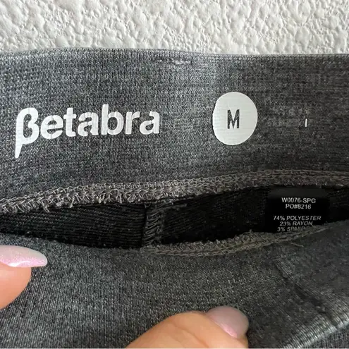 Betabrand Gray Metallic Work Yoga Business Casual Pants Medium