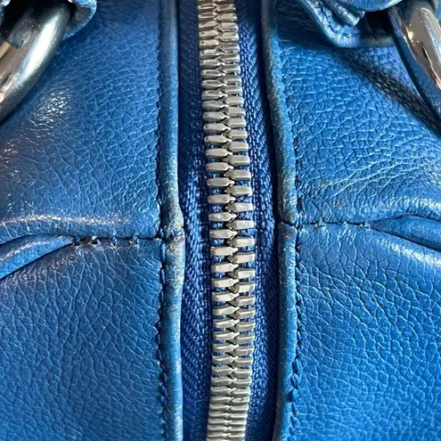 MCM Mini-Boston Top Handle Bag - Blue - Preowned