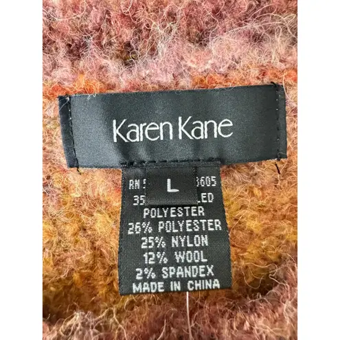 Karen Kane Ombre Sweater Womens Large Knit Pullover Multicolor