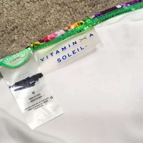 Vitamin A New. rainbow snakeskin halter bikini top.