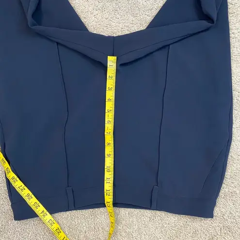 Cinq A Sept Tabitha Tapered Leg Crepe Jogger Pants Womens Size 14 Navy Blue