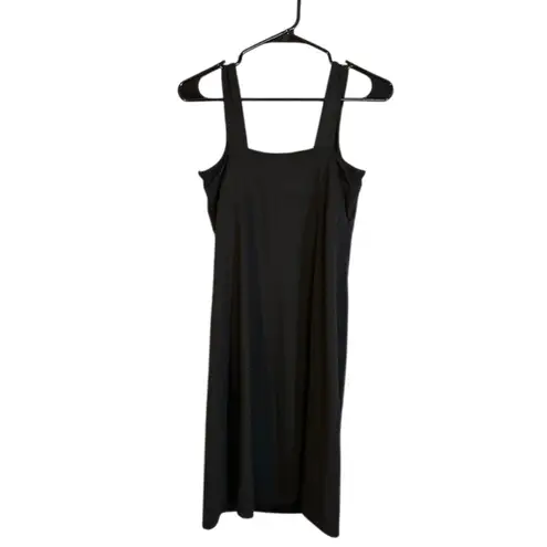 Alpine Design Black Sleeveless Ruched Front Knee Length Dress Women Sz S