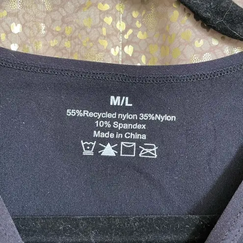 No brand Black One Piece Shaping Slimming Tummy Control Shapewear M/L NWT Size M