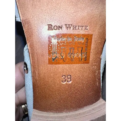 Ron White Women's Gray Suede Slip