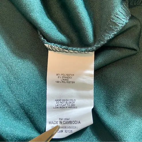 Ava & Grace Multicolor Paisley & Floral Lightweight Mesh Short Sleeve M Medium Green