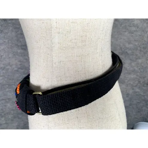 Vintage Statement Belt Braided Womens Colorful 90s Strap Waist Retro