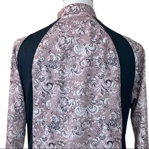 Soma Women's Jacket Purple Black Zip Track Athletic Athleisure Size Medium