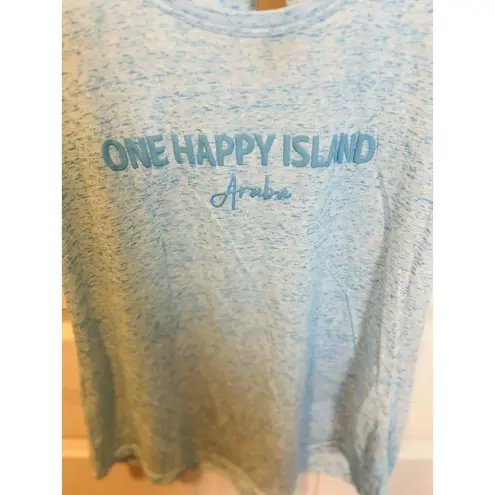 Treasure Cove Aruba Tank Top Size 2XL (slim Fit) Blue Vacation Travel NWT