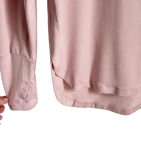 RBX Active Women's Crewneck Long Sleeve Ultra Soft Tunic Tee Light Pink Medium Size undefined