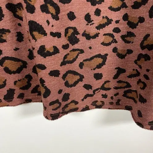 Sundry Women’s Leopard Print Crewneck Sweatshirt Size XS Oversized Designer - Image 6