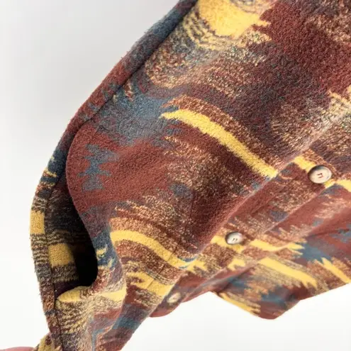 Bear Ridge Outfitters Fleece Vest Aztec Tribal Print Size Large Brown