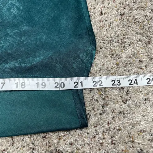 Resa Madison Spaghetti Strap Midi Slip Dress in Emerald Green Medium NWT