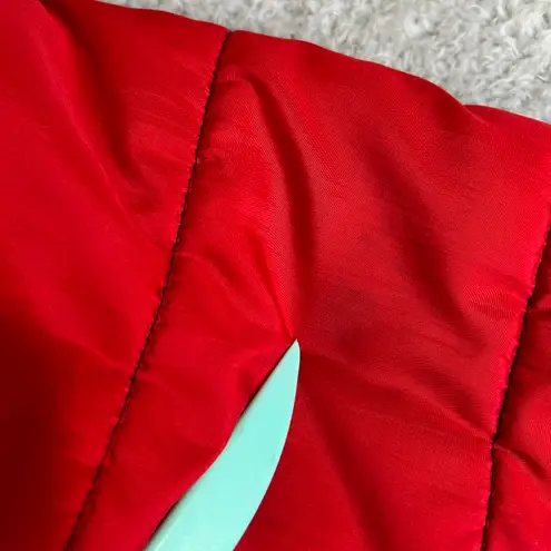 Swiss alps puffy red black jacket Size M