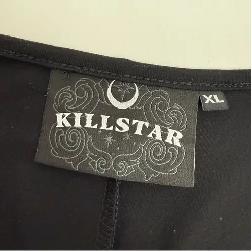 KILLSTAR Bellow Maxi Dress Baphomet Graphic Print Grunge Goth Gothic Punk Black