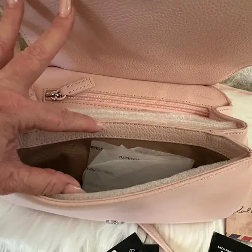 Karl Lagerfeld Paris Lafayette Quilted Crossbody Shoulder Bag – Blush Pink