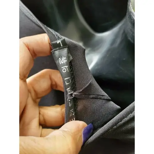 Boutique Body Women White & Black Polyester Short Sleeve Round Neck Jumpsuits L Size L