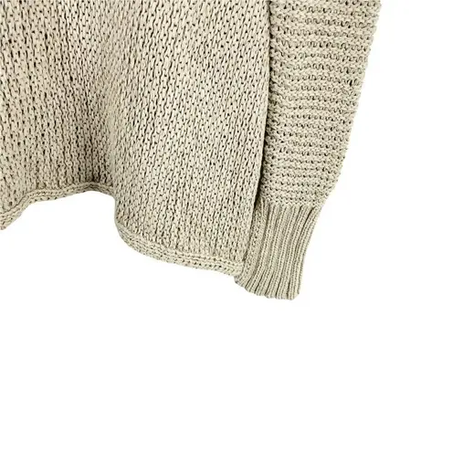 BCBGMAXAZRIA  Tan Open Chunky Knit Long Sleeved Sweater Sz XXS Casual