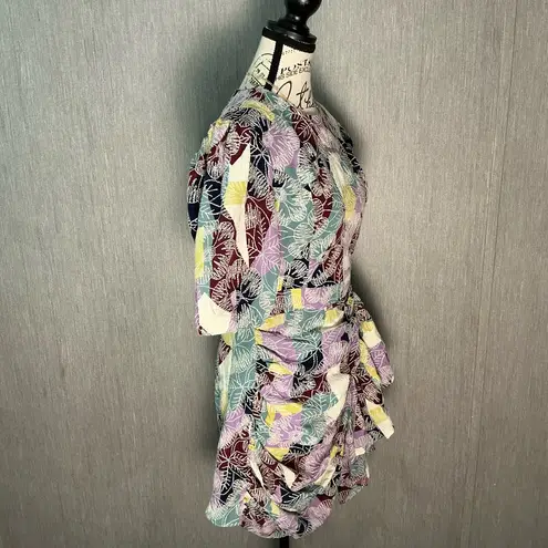 AUREUM Multicolor Geometric Mini Dress Size Small Purple