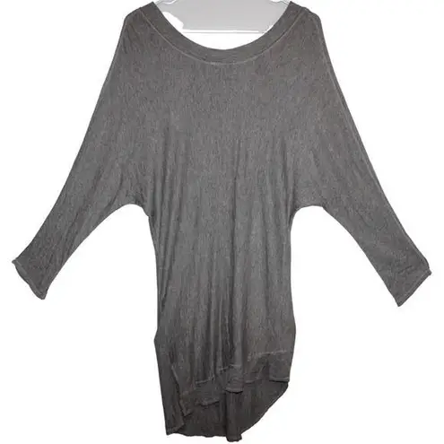 Vimmia Womens Gray Casual Athletic Scoop Neck Three Quarter Sleeve Shirt Size XS