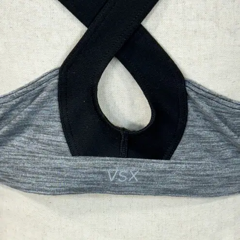 Victoria's Secret Victoria’s Secret VSX Sexy Sport Large Sports Bra Zip-Front Criss-Cross Keyhole