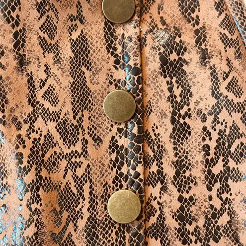 Haute Monde  Tan Snake Print Skirt