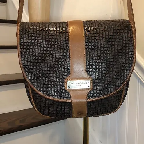 TED LAPIDUS Monogram Crossbody Shoulder Bag