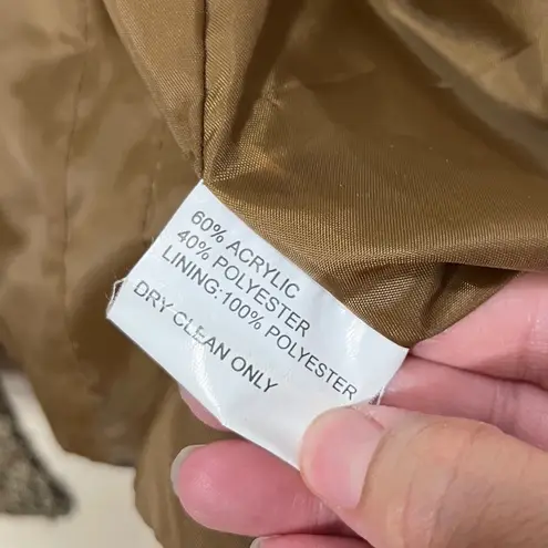 Lapis Women's Tweed Jacket and Skirt Set Size L Brown Black Textured Size L