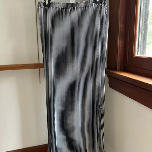 Vintage 90s Black and Gray illusion Women's Skirt Set Size M