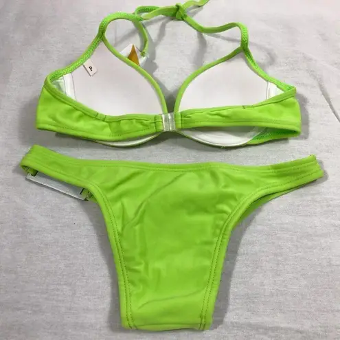 Brazilian Size Small Green Low Rise Bikini Set. New With Tags