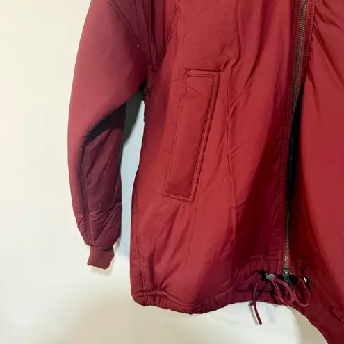 Free People Movement Oxblood Red Midnight Moon Solid Oversized Bomber Size XS