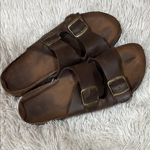 Kohl's Brown Sandals with Adjustable Straps and Contoured Footbed Size 9.5