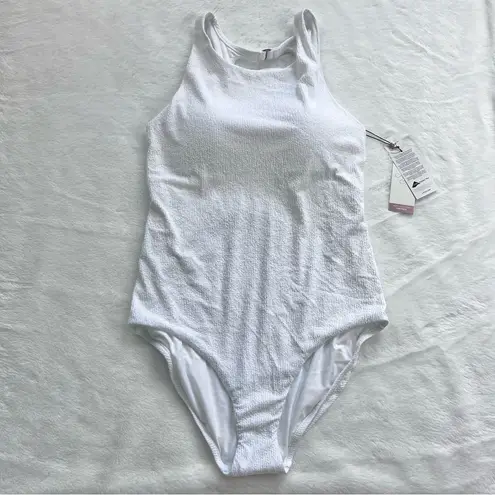 Calia Open Back High Neck One Piece White Size 16