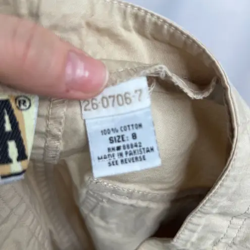 Forenza Vintage Khaki Midi/Maxi Straight Skirt 100% Cotton Size 8 Classic