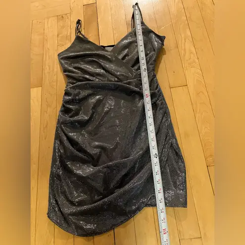 Ramy Brook Silver Metallic Madilyn Mini Dress