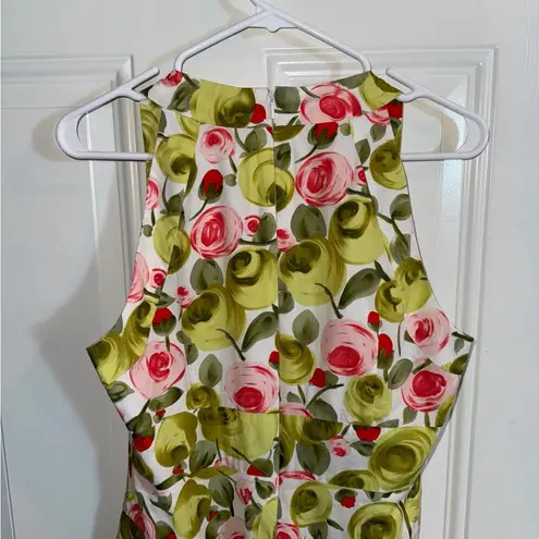 Talbots  Petites Size 10 Sleeveless Fit/Flare Floral Midi Dress