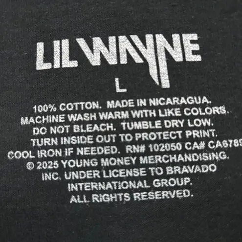Lil Wayne Young Money Records Album Logo T-Shirt Size Large